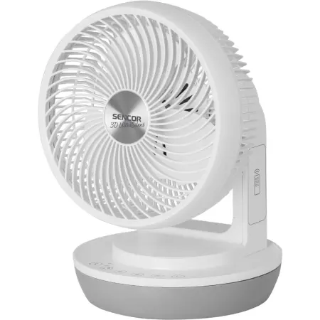 Desktop Fan Sencor SFE 2340WH 45W Diameter 23cm UltraSilent with 3 Speeds 3 Operating Modes White