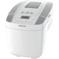 Bread maker with LCD screen and 2 kneading hooks Sencor SBR 0770WH White