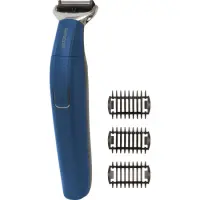 Rechargeable Trimmer Sencor SHP 0450BK 500mAh with 3 Different Length Heads Quiet Motor and Stainless Steel Blades Blue
