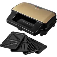 Toaster with 4 Detachable Plates CoolTouch Sencor SSM 9977CH Gold