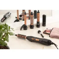 Hot Air Curling Iron Sencor SHS 8401BK 1000W Keratin Hair Scissors with 5 Interchangeable Parts and 2 Temperature Options