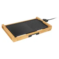 Table Electric Grill Premium Bamboo 2 in 1 Sencor SBG 206BK