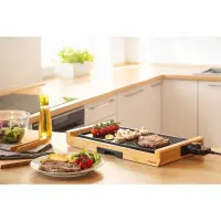 Table Electric Grill Premium Bamboo 2 in 1 Sencor SBG 206BK