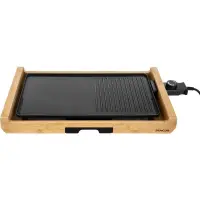 Table Electric Grill Premium Bamboo 2 in 1 Sencor SBG 206BK