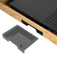 Table Electric Grill Premium Bamboo 2 in 1 Sencor SBG 206BK