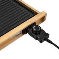 Table Electric Grill Premium Bamboo 2 in 1 Sencor SBG 206BK