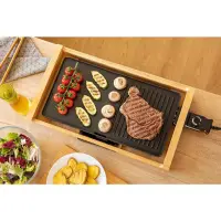 Table Electric Grill Premium Bamboo 2 in 1 Sencor SBG 206BK