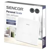 Bathroom Scale Glass Sencor SBS 2475WH White