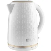 Electric Kettle 1,7lt 3D Pattern Design SWK 7200WH White