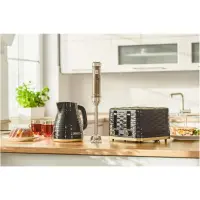 Toaster Sencor STS 7551BK 4 Slots 1600W 3D Pattern Design Black/Gold