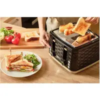 Toaster Sencor STS 7551BK 4 Slots 1600W 3D Pattern Design Black/Gold