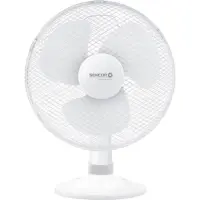 Desktop Fan Sencor SFE 3027WH-EUE3 40W Diameter 40cm with 3 Speeds and Horizontal Rotation of 90° White