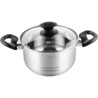 Pot LEGER SS 18x10.5cm 2.5lt Inox Lamart LTB1810 Silver