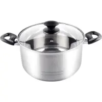 Pot LEGER SS 24x13,5cm Ø24X13,5cm 6,1lt Stainless Steel Lamart LTB2413 Silver
