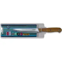 Utility Knife with Wooden Handle Stainless Steel 12cm Lamart LT2086