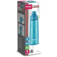 Sport Plastic Water Bottle Lamart LT4061 Lock 700ml Turquoise