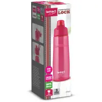 Sport Plastic Water Bottle Lamart LT4063 Lock 700ml Pink