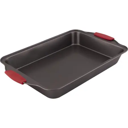 Rectangular Baking Pan Lamart LT3112 with Non-stick Coating 44.5×29.5×5cm  Black/Red
