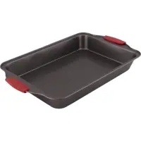 Rectangular Baking Pan Lamart LT3112 with Non-stick Coating 44.5×29.5×5cm  Black/Red