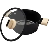 Pot POELE Non-stick Aluminum 24x11cm4.3lt Lamart LT1219 Beige