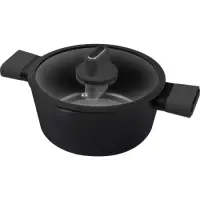 Pot POELE Non-stick Aluminum 24X11cm 2.4lt Lamart LT1225 Black