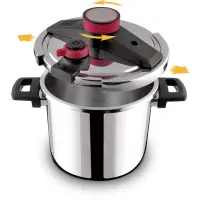 Steam Speed ​​Kettle 7lt Lamart LT1228 Silver/Red