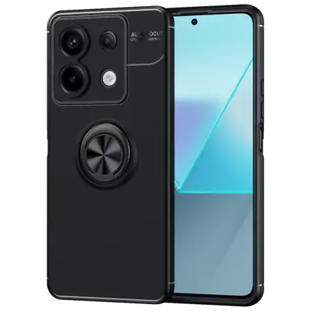 Θήκη Ancus AutoFocus Shock Proof with Ring Holder for Xiaomi Redmi Note 13 Pro 5G Redmi Note 14s Poco M6 Pro TPU Black