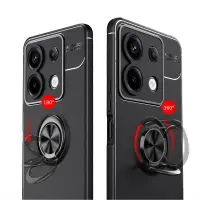 Θήκη Ancus AutoFocus Shock Proof with Ring Holder for Xiaomi Redmi Note 13 Pro 5G Redmi Note 14s Poco M6 Pro TPU Black