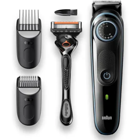 Rechargeable Trimmer Braun BT3240 + Gillette ProGlide with UK Charger and EU Adapter