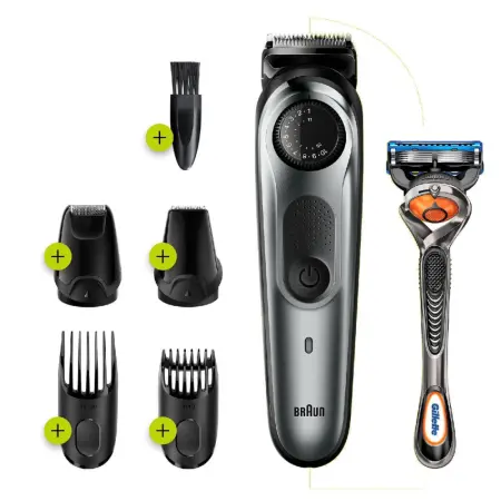 Set Rechargeable Trimmer Braun BT7220 + Gillette ProGlide