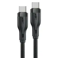 Data Cable Acefast C8-03 USB-C to USB-C 60W Braided Black 1.2m