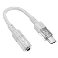 Adapter Hoco LS37 USB-C to 3.5mm for Mic and Audio Gray