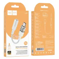 Adapter Hoco LS37 USB-C to 3.5mm for Mic and Audio Gray