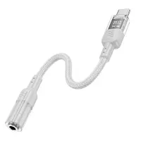 Adapter Hoco LS37 USB-C to 3.5mm for Mic and Audio Gray