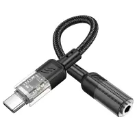 Adapter Hoco LS37 USB-C to 3.5mm for Mic and Audio Gray