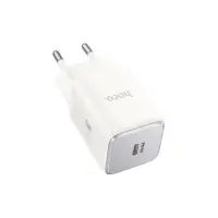 Travel Charger Small Size Hoco N43 Vista with USB-C PD30W GaN Tech  White