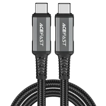 Cable Acefast C1-09 USB-C to USB-C PD240W40Gbps Data Transfer 4K Screem Suppor Braided Black 1.2m