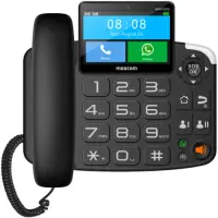 Maxcom MM42D SE 4G Landline GSM Phone with Mobile Phone Function, SOS Key, Android 6.0 Black