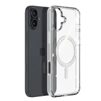 Case TPU Ancus Magnetic Ring for Apple iPhone 16 Plus Transparent