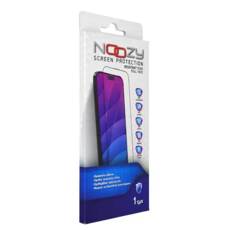Tempered Glass Noozy Full Face Resistant Flex 9H  for Apple iPhone 17 16 Pro