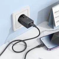 Hoco AC25 Universal Converter Travel Charger US/EU/AU/ UK USB-C PD30W GaN Black