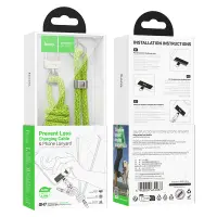 Hoco GH7 Multifunctional Charging Cable/Lanyard USB-C to Lightning PD20W Braided Green 1.8m