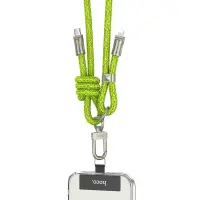 Hoco GH7 Multifunctional Charging Cable/Lanyard USB-C to Lightning PD20W Braided Green 1.8m