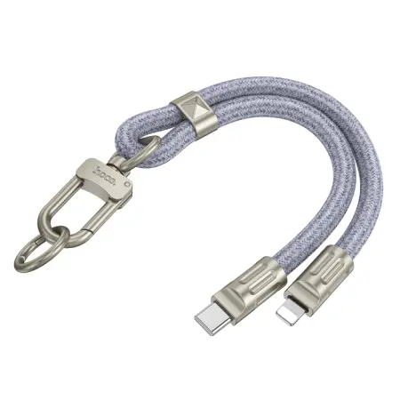 Hoco GH5 Multifunctional Charging Cable/Wrist Lanyard USB-C to Lightning PD20W Braided Blue 22cm