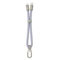 Hoco GH5 Multifunctional Charging Cable/Wrist Lanyard USB-C to Lightning PD20W Braided Blue 22cm