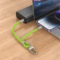 Hoco GH5 Multifunctional Charging Cable/Wrist Lanyard USB-C to Lightning PD20W Braided Green 22cm