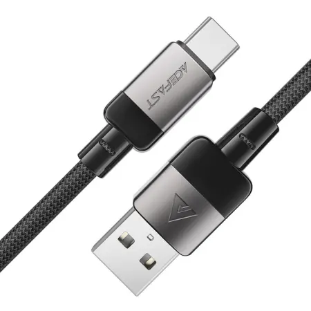 Cable Acefast C9-04 Metalic USB to USB-C 3.0A Fast Charge Braided Black1.2m