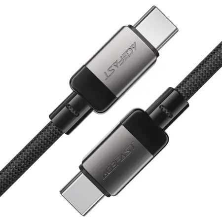 Cable Acefast C9-03  Metallic USB-C to USB-C 60W 20V/3A Braided Black 1.2m