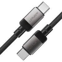 Cable Acefast C9-03  Metallic USB-C to USB-C 60W 20V/3A Braided Black 1.2m