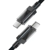 Cable Acefast C12-03  USB-C to USB-C PD60W 3A Braided Black 1.2m